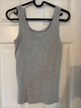aerie Gray Ribbed Scoop Tank
2/20 bundle for discount